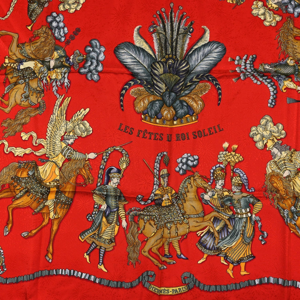 Silk Les Fetes du Roi Soleil Scarf 90