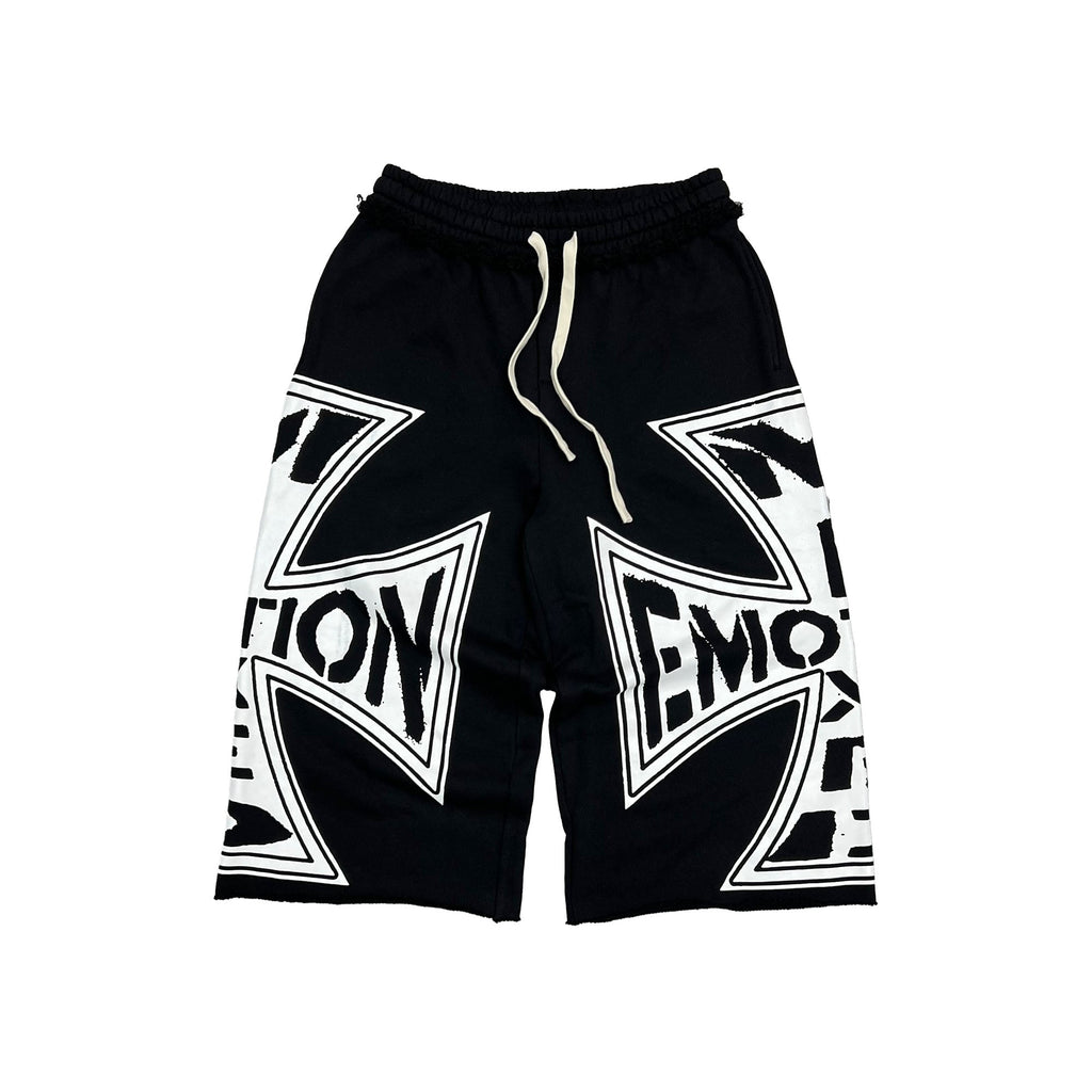Mixed Emotions　Black “Classic” 3/4 Shorts