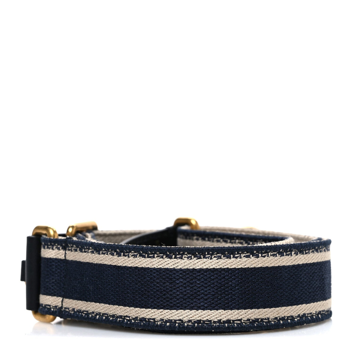 Canvas Embroidered Adjustable Shoulder Strap Blue