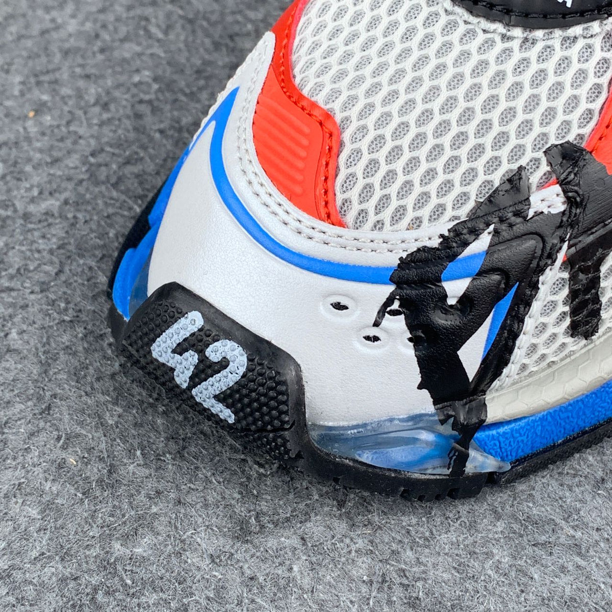 Balenciaga Runner Graffiti Sneaker 'Grey Red Blue'