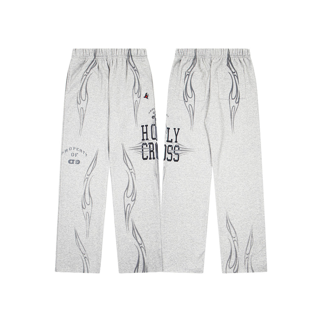 Hellstar Holy Cross Flame Graphic Hoodie & Pants Set