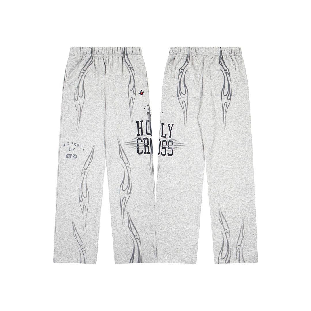 Hellstar Holy Cross Flame Graphic Hoodie & Pants Set