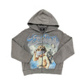 MIXED EMOTION Grey “Rhinestone” Hoodie
