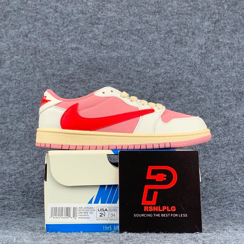 Travis Scott x Air Jordan 1 Retro Low OG PS 'Sail Tropical Pink'