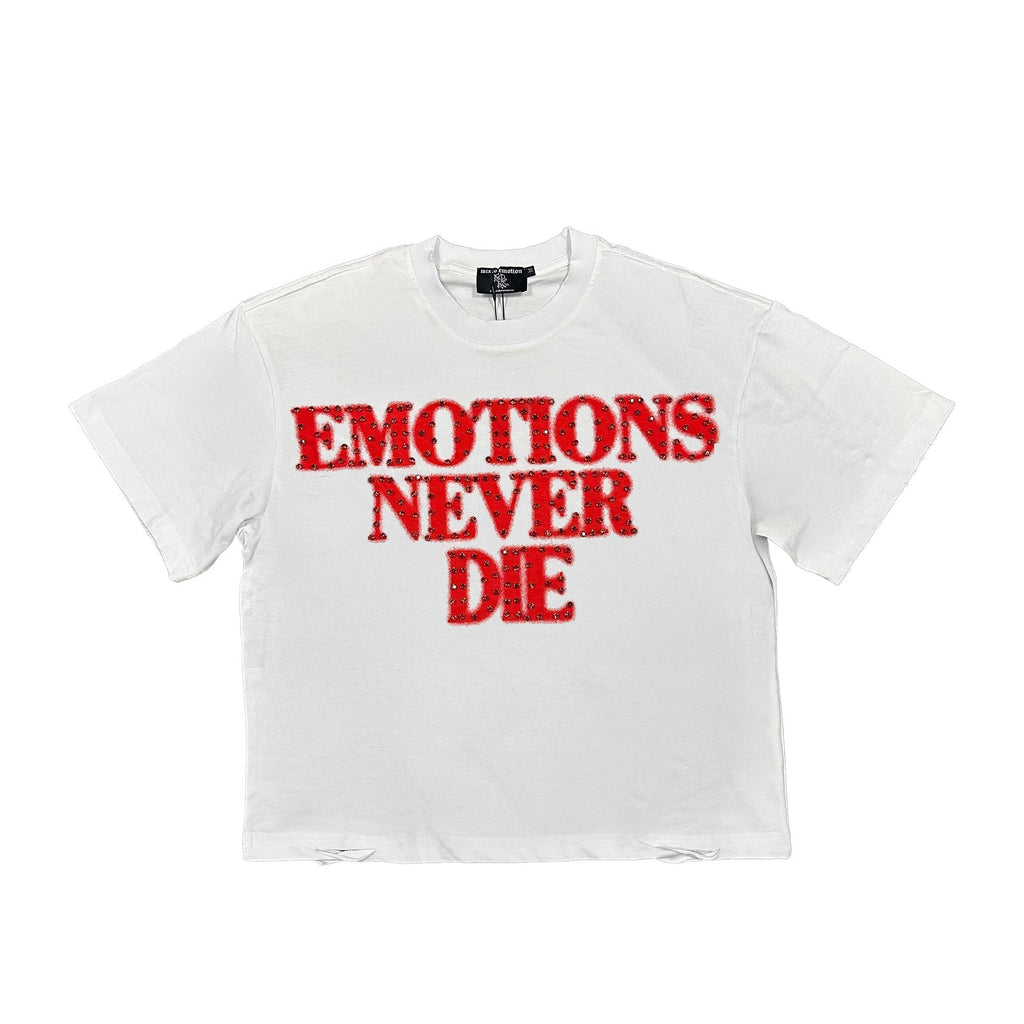 Mixed Emotions　Red ‘End’ Rhinestone Tee