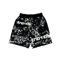 Mixed Emotions　Black “Graffiti” Shorts