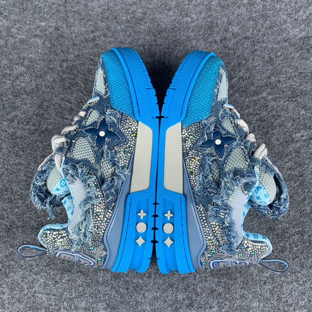 Swarovski x LV Skate Sneaker 'Blue Monogram'
