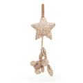 Blossom Bea Beige Bunny Musical Pull One Size JELLYCAT