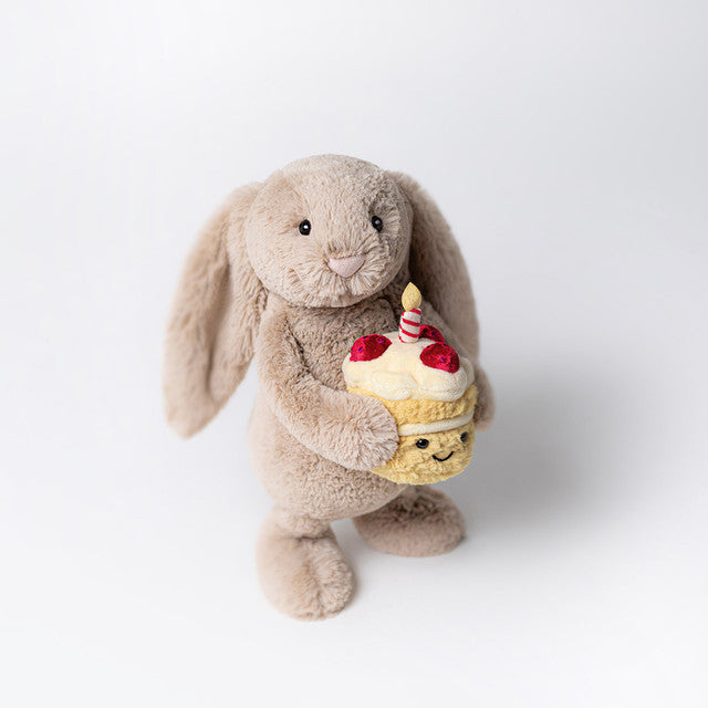 Bashful Beige Bunny 'Birthday' One Size JELLYCAT
