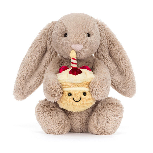 Bashful Beige Bunny 'Birthday' One Size JELLYCAT