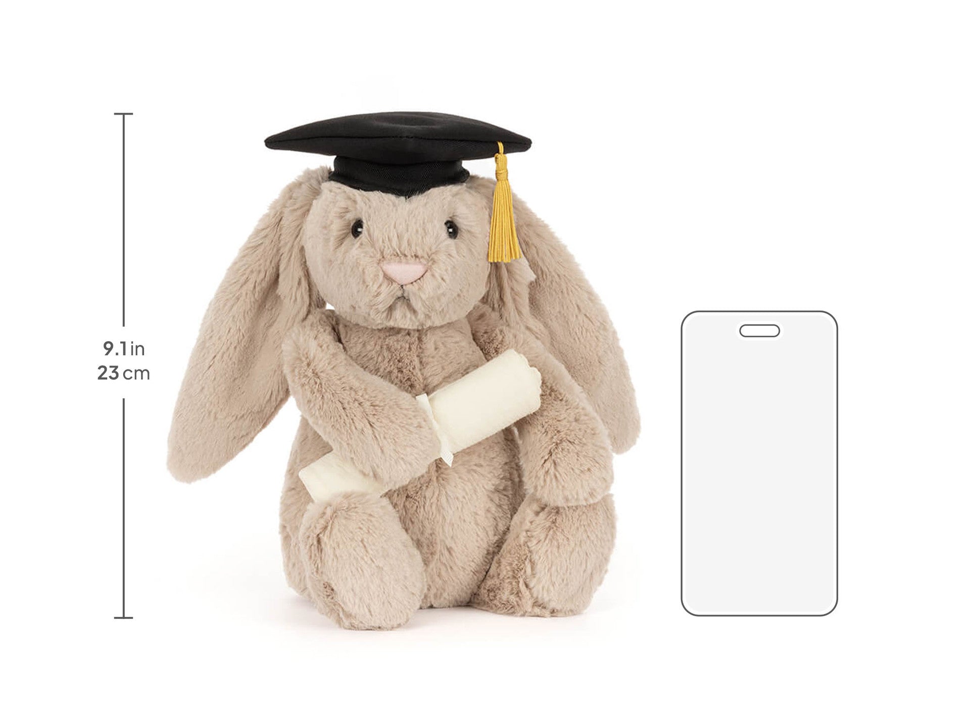 Bashful Bunny Graduation Outfit One Size JELLYCAT