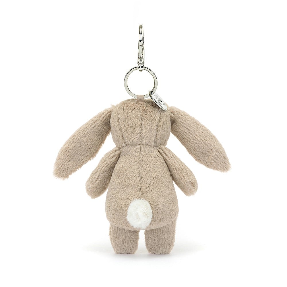 Blossom Beige Bunny Bag Charm One Size JELLYCAT
