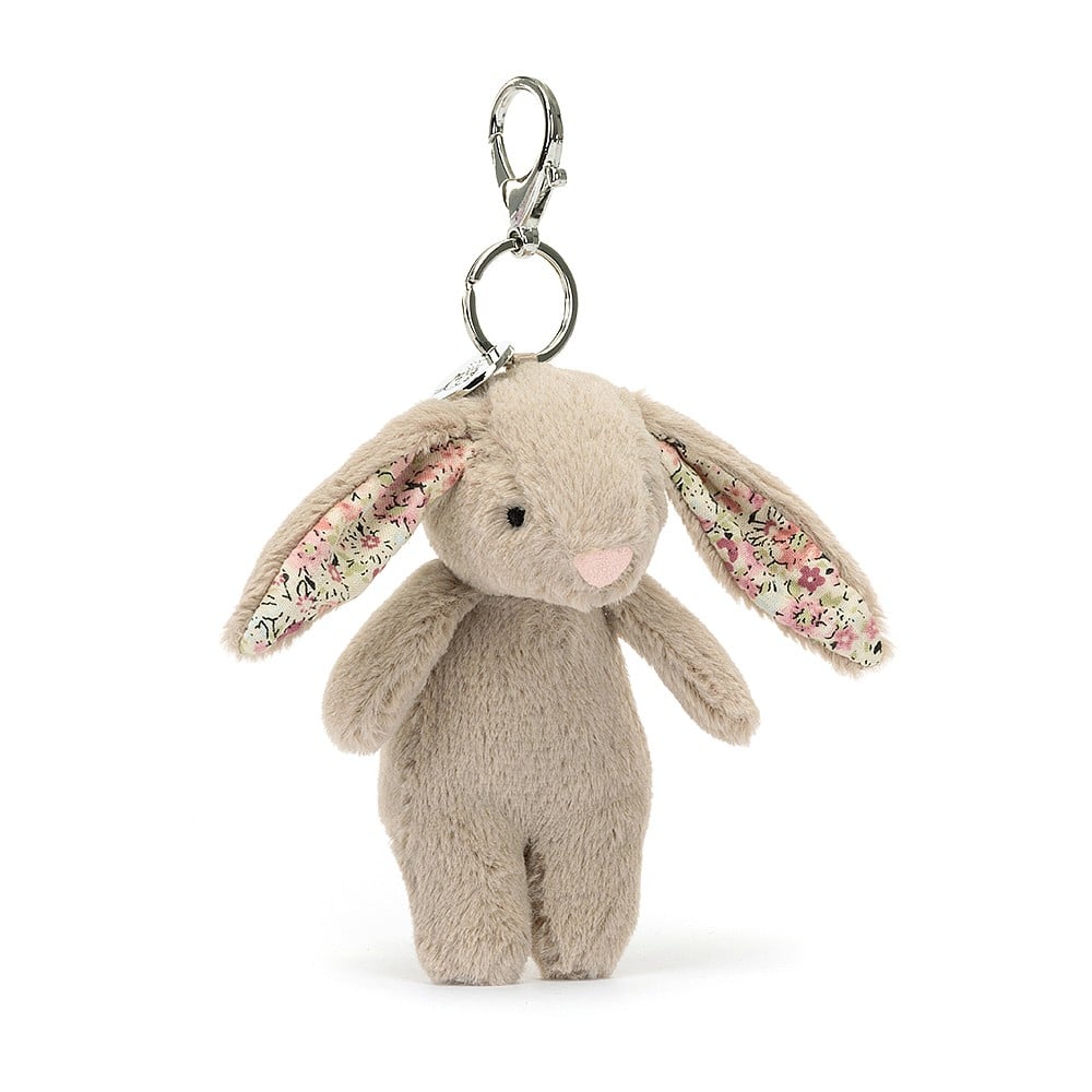 Blossom Beige Bunny Bag Charm One Size JELLYCAT