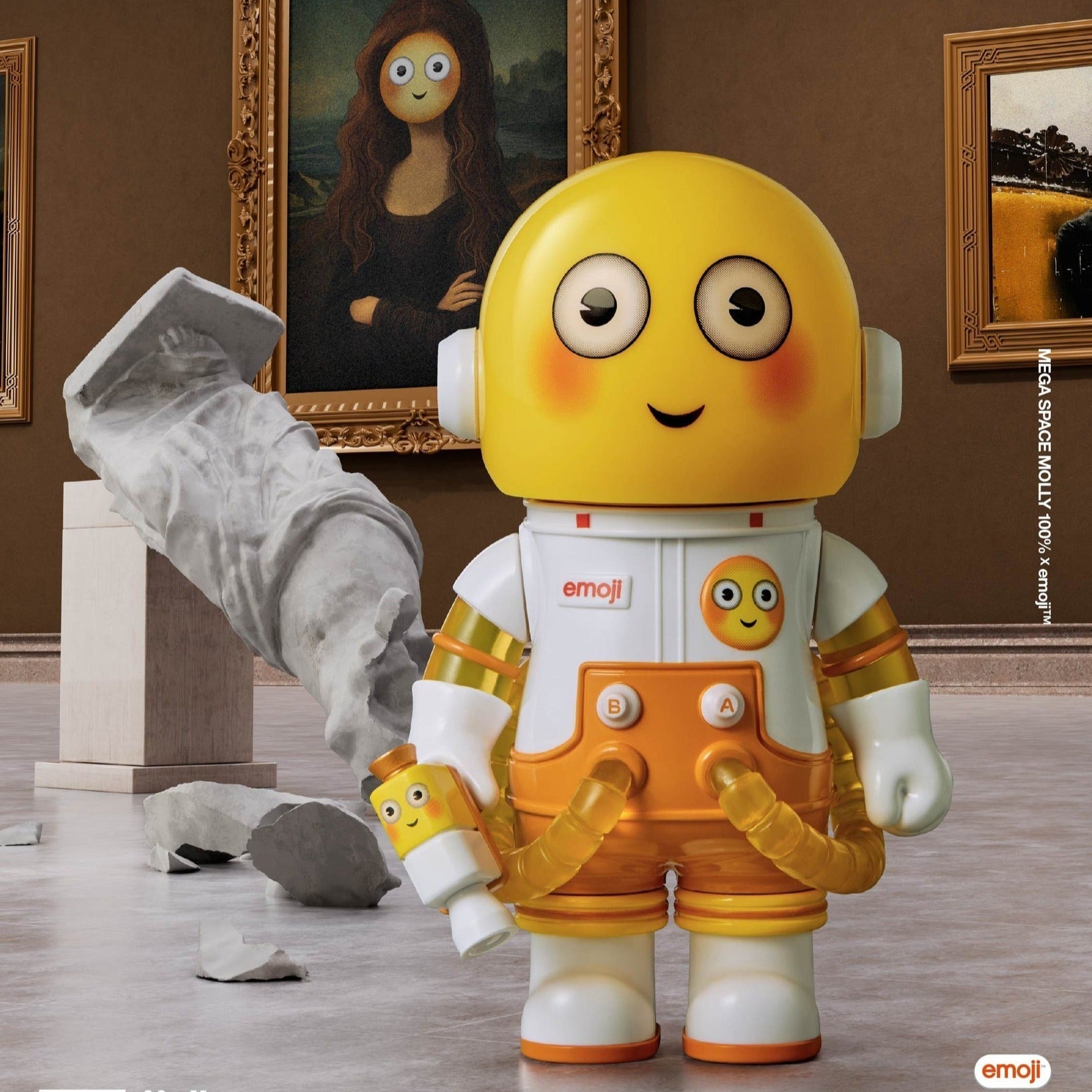 MEGA SPACE MOLLY 100% × emoji™ Series