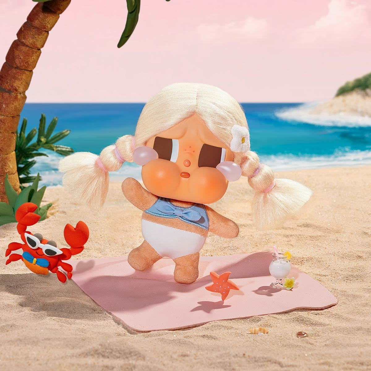 CRYBABY Vacation Mode On Series-Vinyl Plush Pendant Blind Box