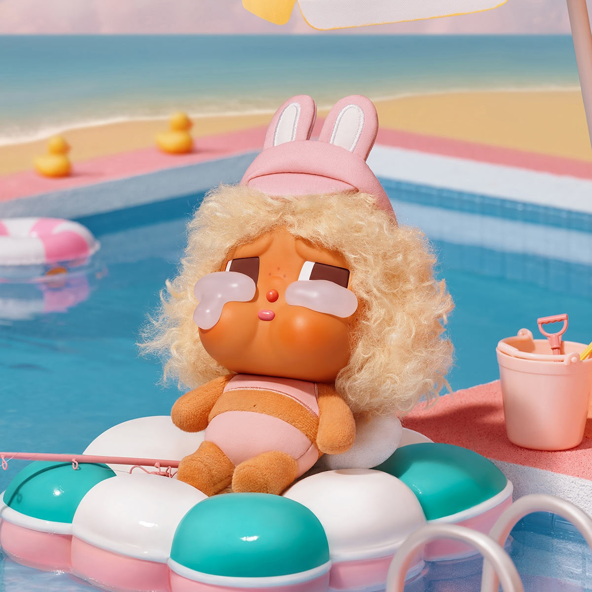 CRYBABY Vacation Mode On Series-Vinyl Plush Pendant Blind Box
