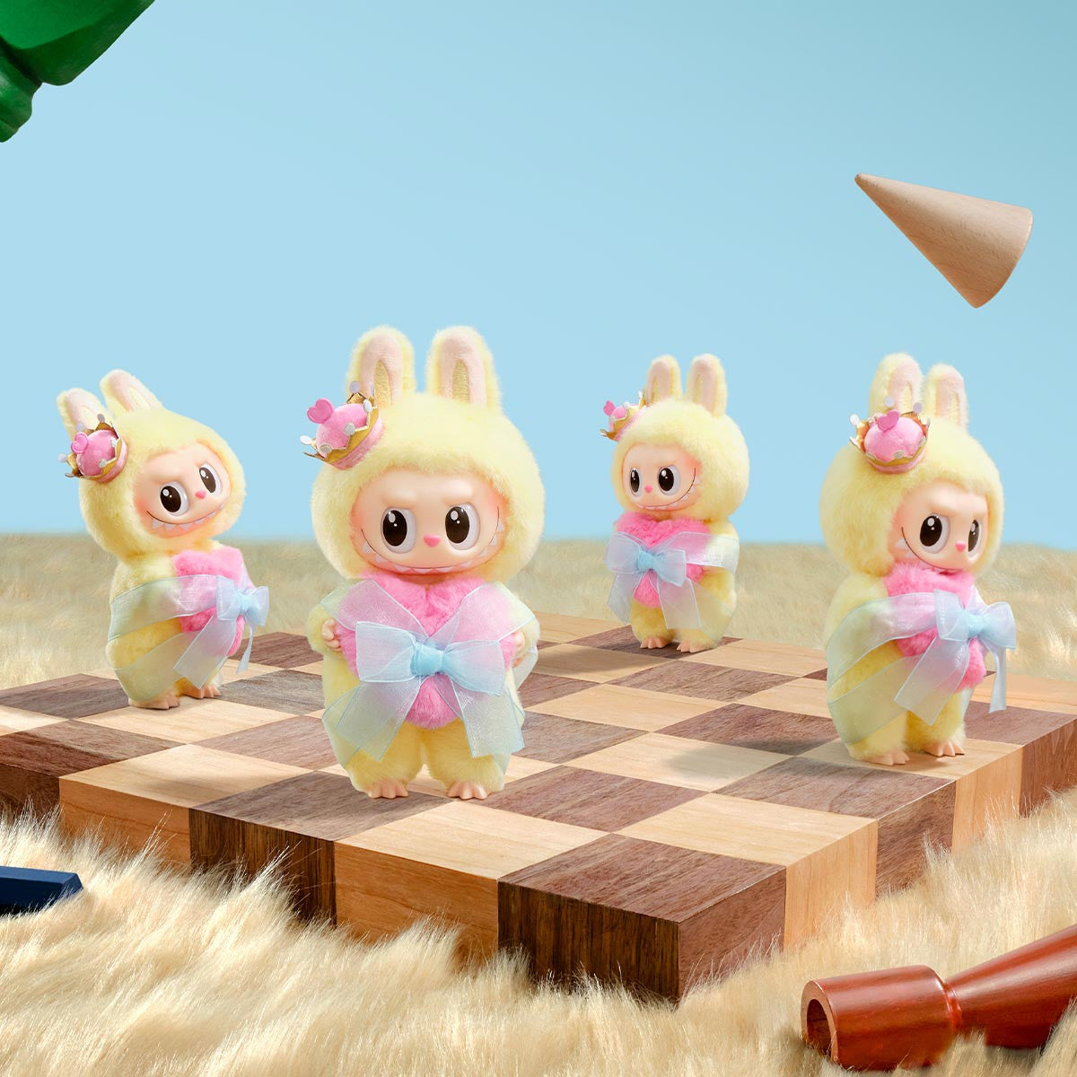 Pop Mart THE MONSTERS Let's Checkmate Series-Vinyl Plush Hanging Card