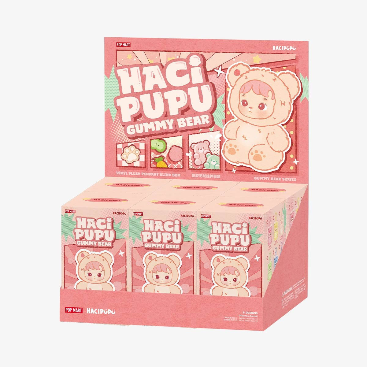 HACIPUPU Gummy Bear Series-Vinyl Plush Pendant Blind Box