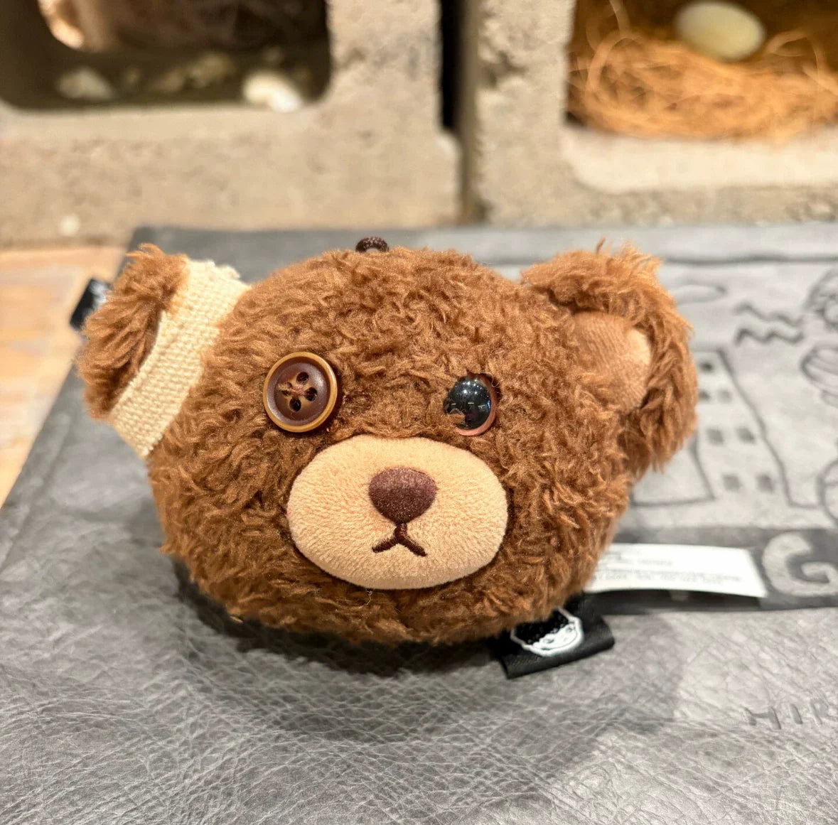 Hirono Bear Head Plush Pendant