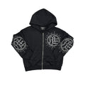 MIXED EMOTION ‘Eclipse’ Black Rhinestone Hoodie