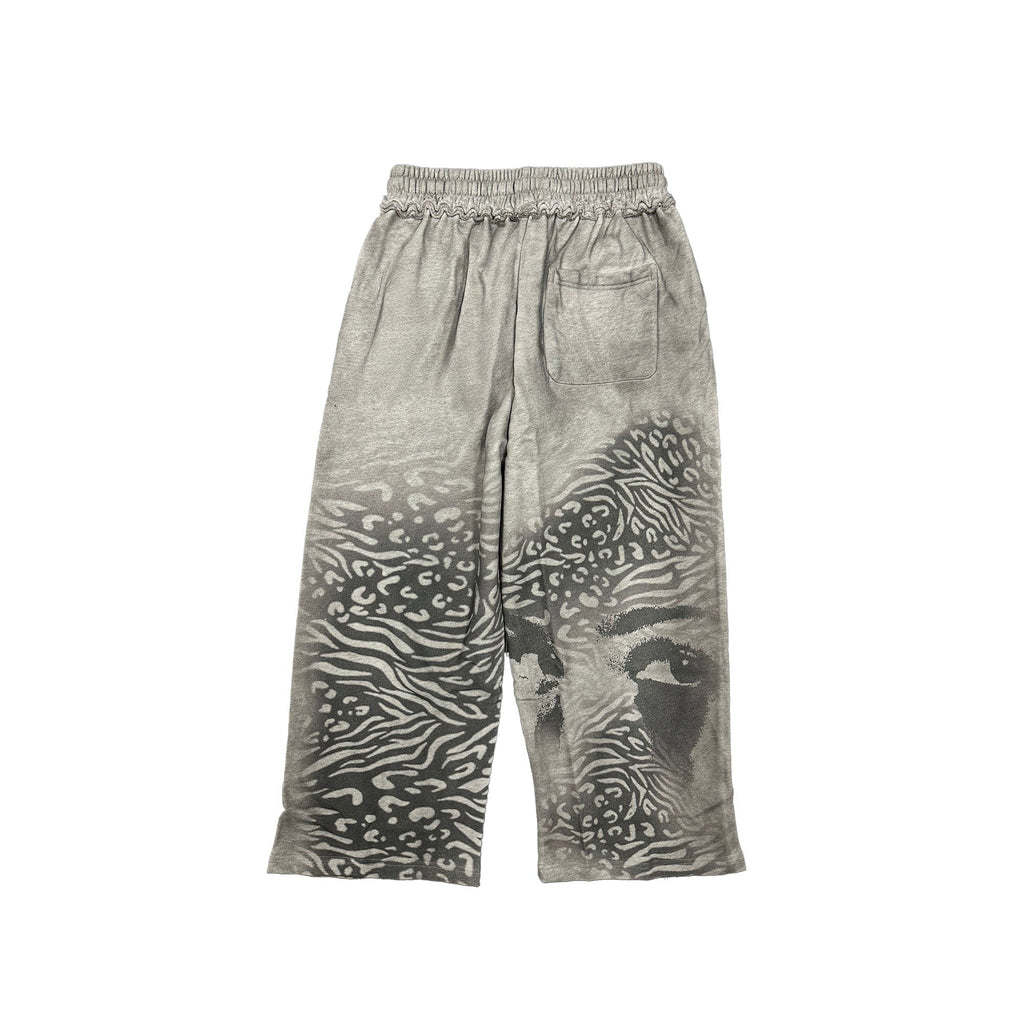 Mixed Emotions　Grey ‘Striped’ Sweatpants