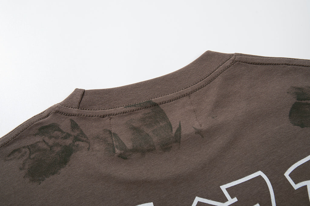 BKYS Vintage Portrait Studded Graphic Loose Fit High Street Tee