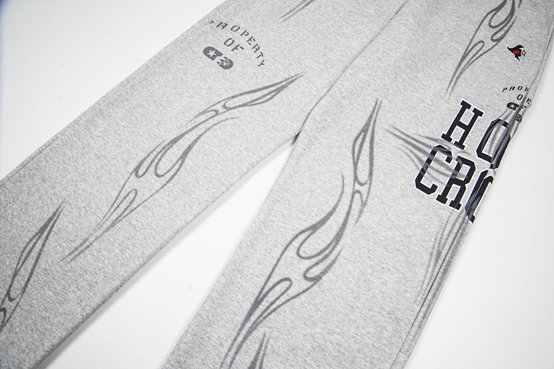 Hellstar Holy Cross Flame Graphic Hoodie & Pants Set