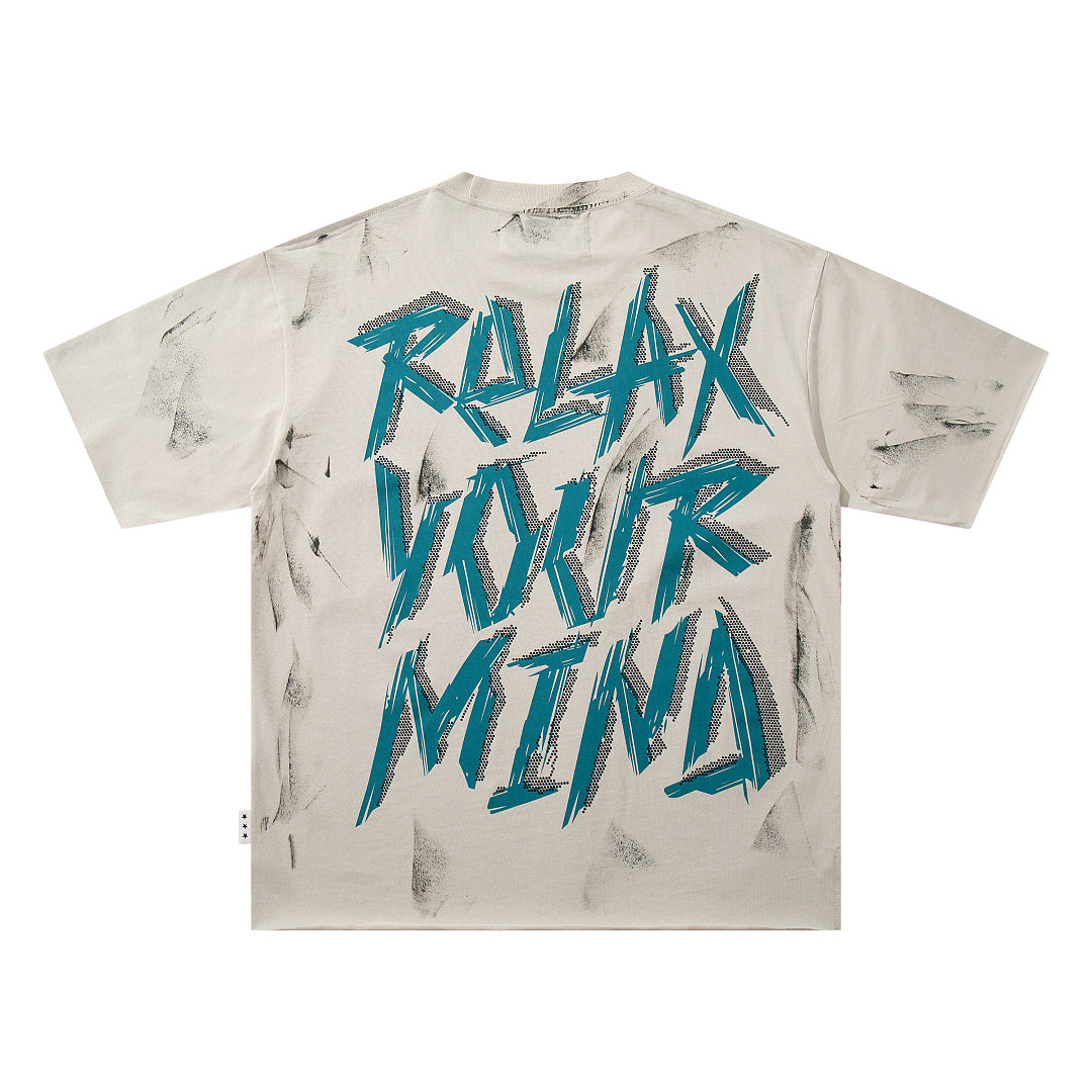 BKYS Crystal Embellished Vintage Portrait Oversized Graphic Tee