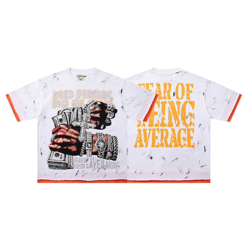 BKYS Vintage Bling Portrait Graphic Relaxed Streetwear T-Shirt