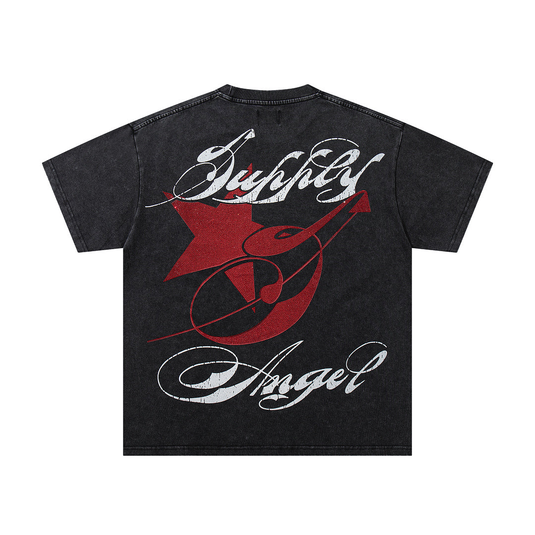 Supply Motor Club Rhinestone Graphic Tee