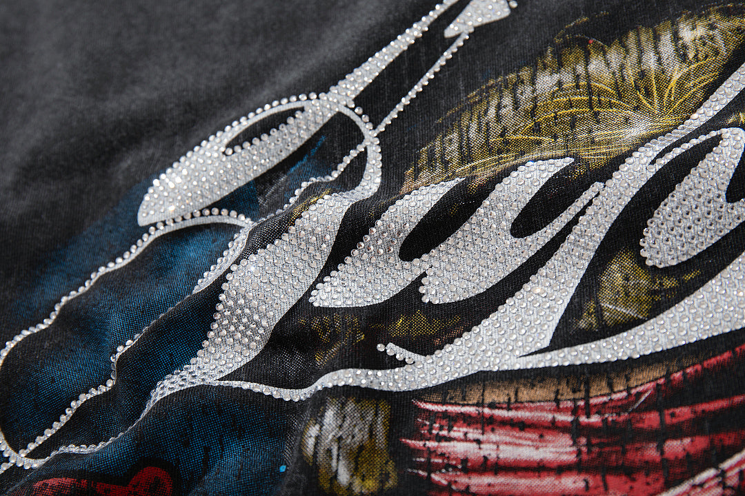 Supply Motor Club Rhinestone Graphic Tee