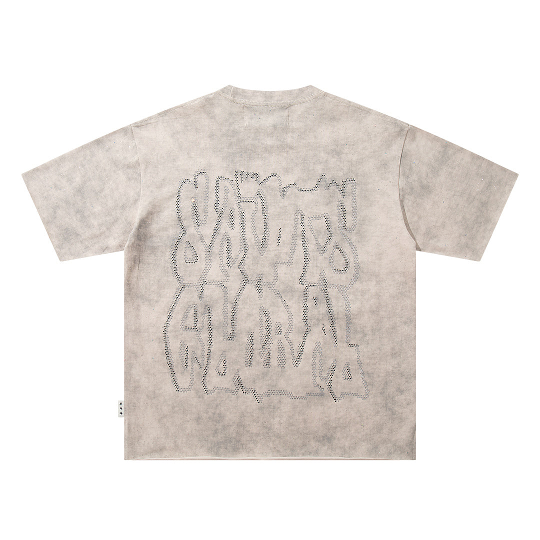 BKYS Vintage Crystal Portrait Oversized Urban Statement Tee