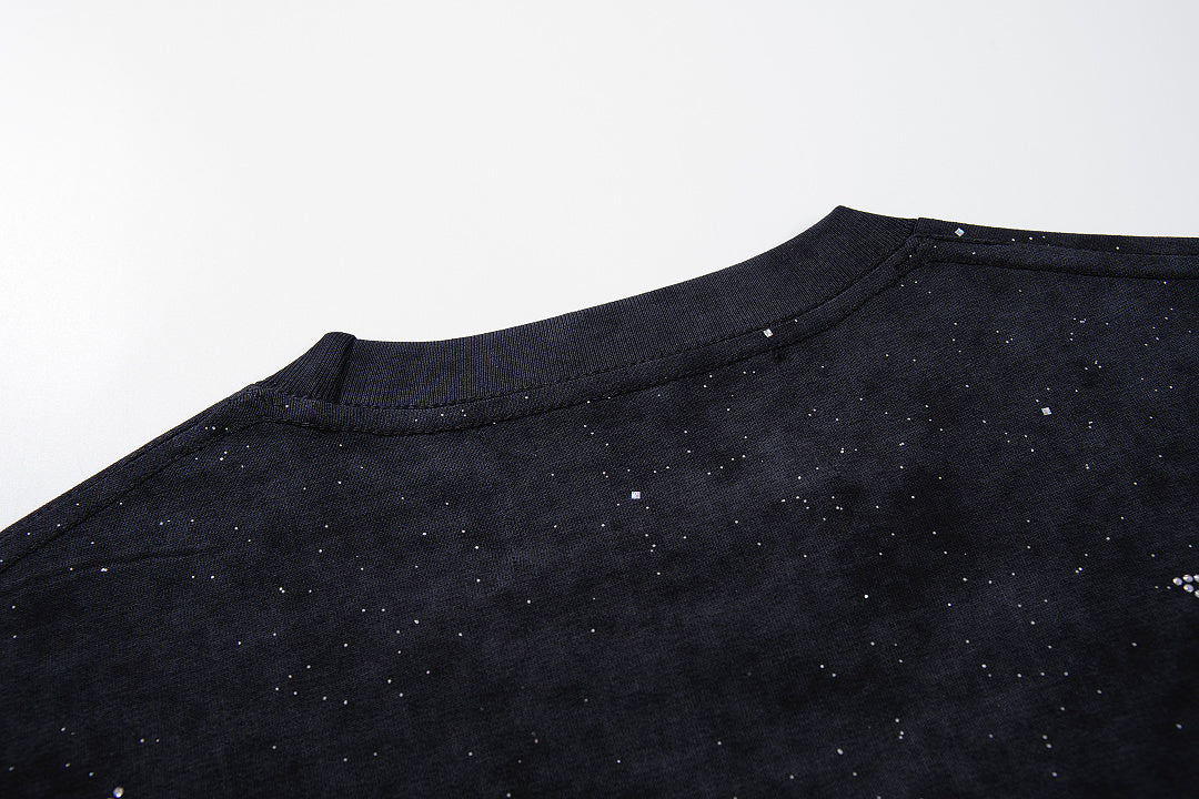 BKYS Star Crystal Portrait Vintage Washed Oversized Tee