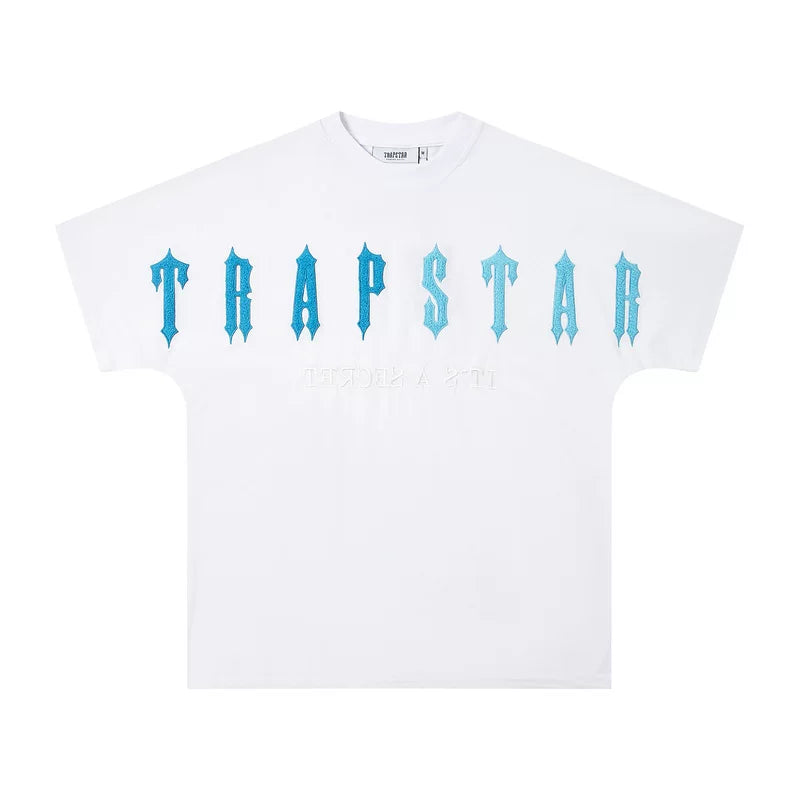 Trapstar Color Contrast Embroidered Tee White/Blue