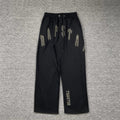 TRAPSTAR Embroidered Letter Sweatpants Black