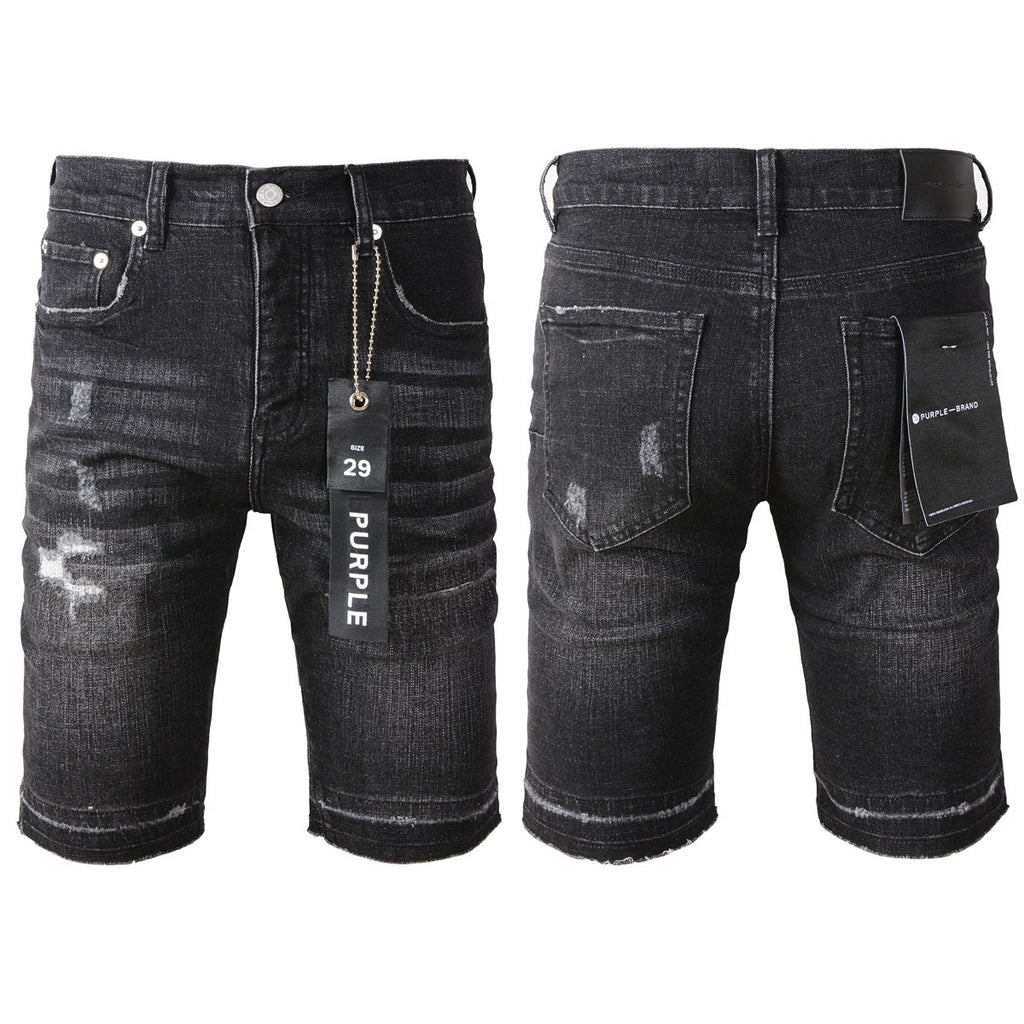 Purple Jeans Black Jean Shorts 5083 with a Sleek and Modern Design for Summer