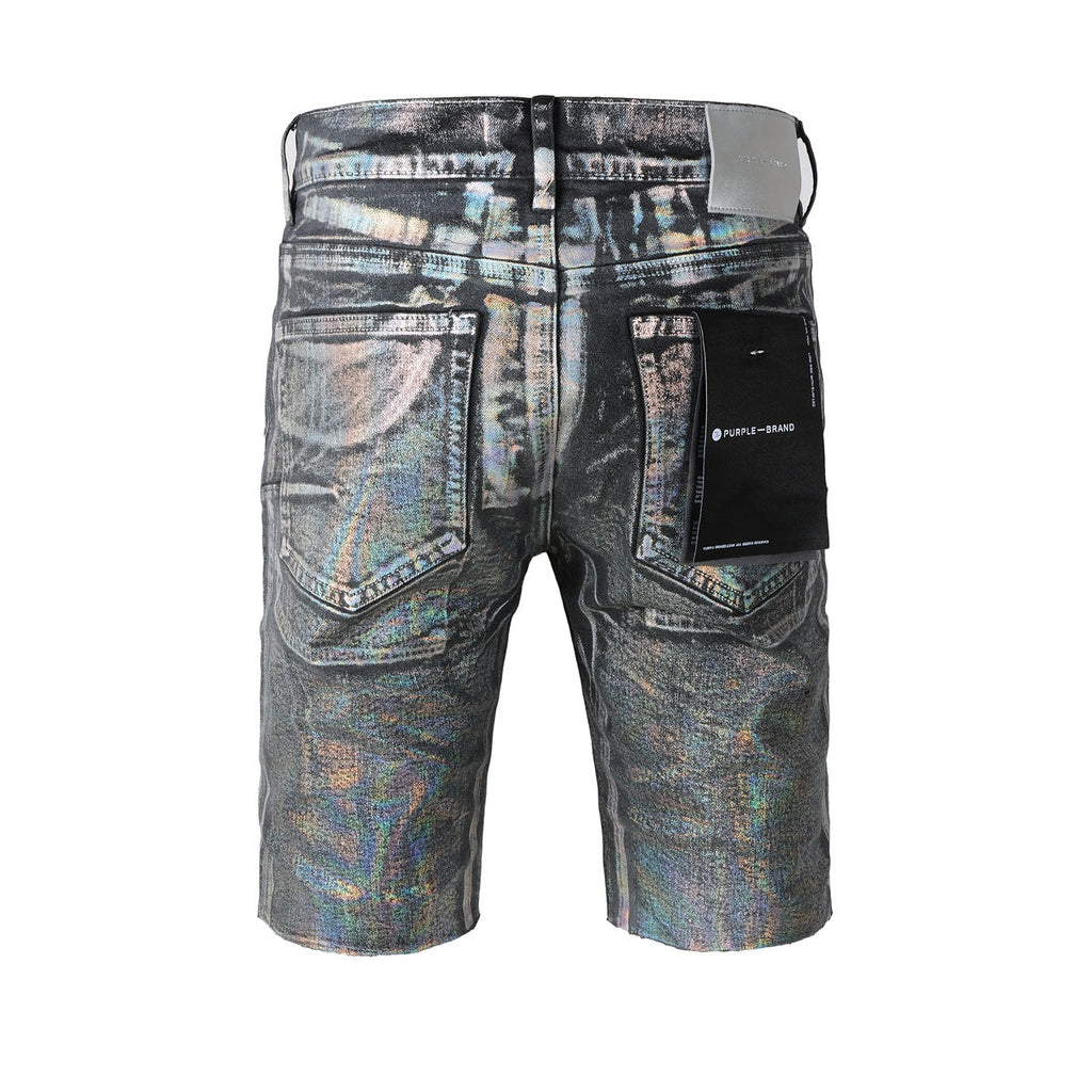 Purple jeans New Jeans Men Personality Trend Fashion Coating Jean Shorts 5028