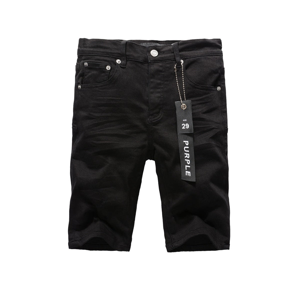 Purple Jeans Shorts Denim Mens Jeans Casual Style Cotton Blend Fabric Wash Vintage Street Fashionable Hip Hop Hole De 5023