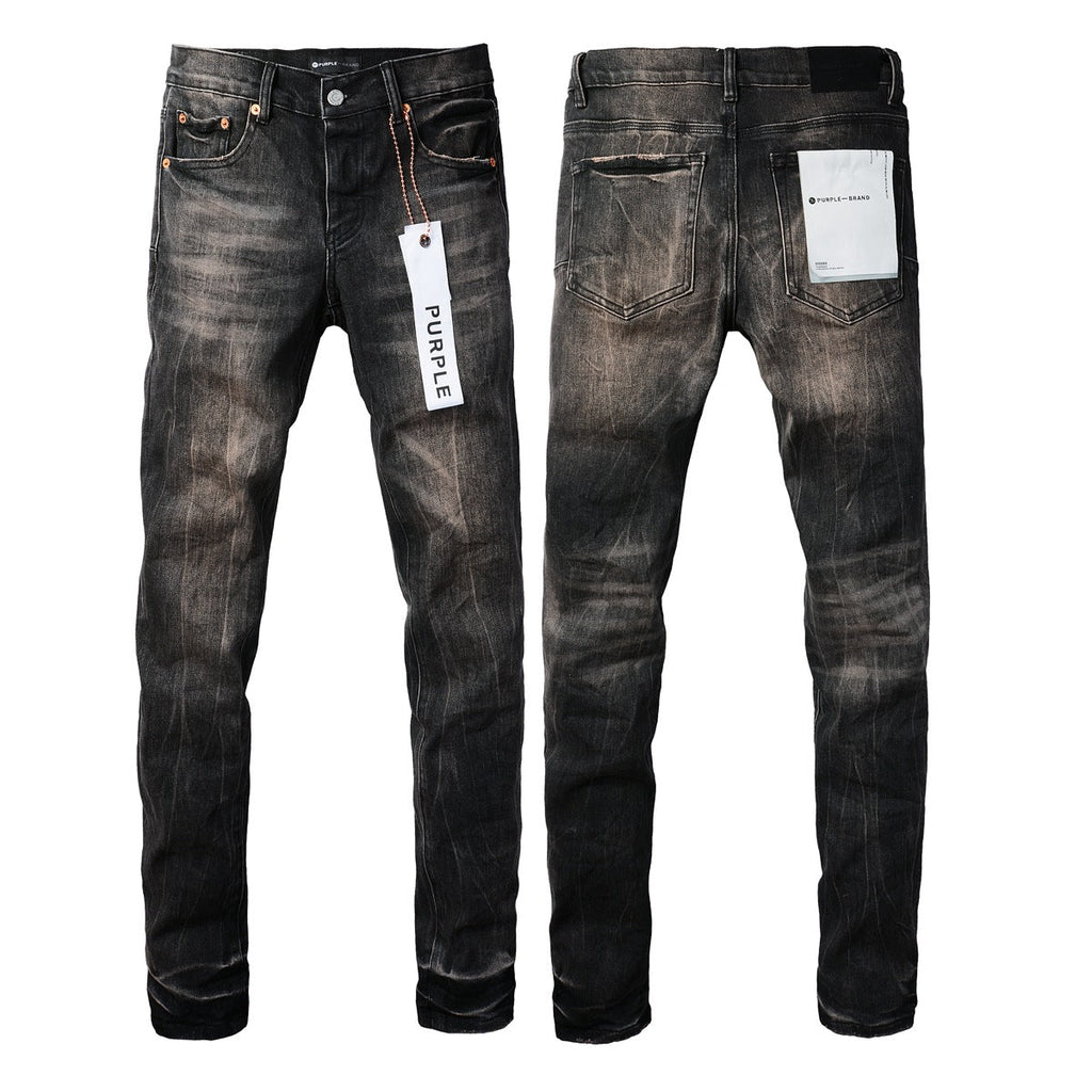 Purple Jeans Mens Jeans Man Jeans Pants Designer Black Skinny Stickers Light Wash Ripped Motorcycle 9057