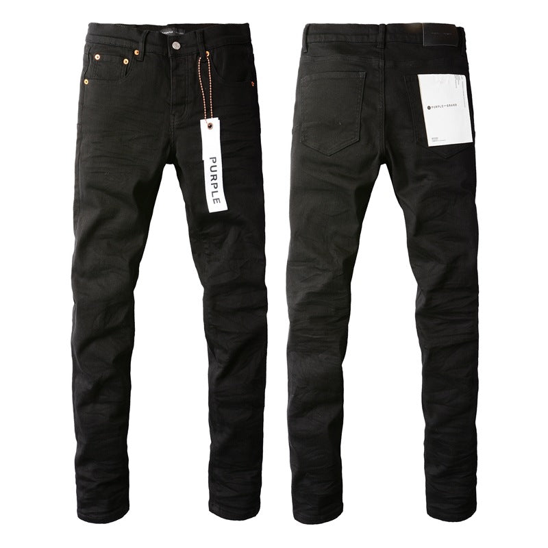 Purple Jeans Mens Black Distressed Jeans Ripped Knees Nwt Street Style Fashion 9023