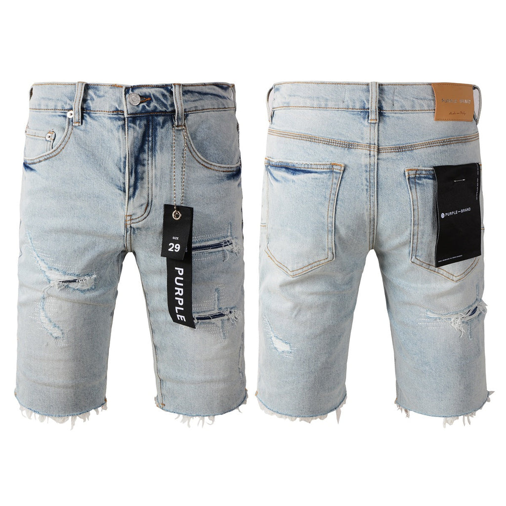 Purplre Blue Jean Shorts 5088 with a Classic Cut for a Timeless Summer Style