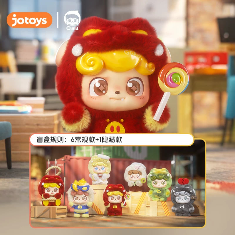 JOTOYS 丨 Odd and Odd Trendy Music Q Treasure × Pig Hero Super Cute Pig Teammate Series Blind Box Handmade Ornament Toy
