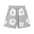 Denim Tears Casual Summer Shorts Grey