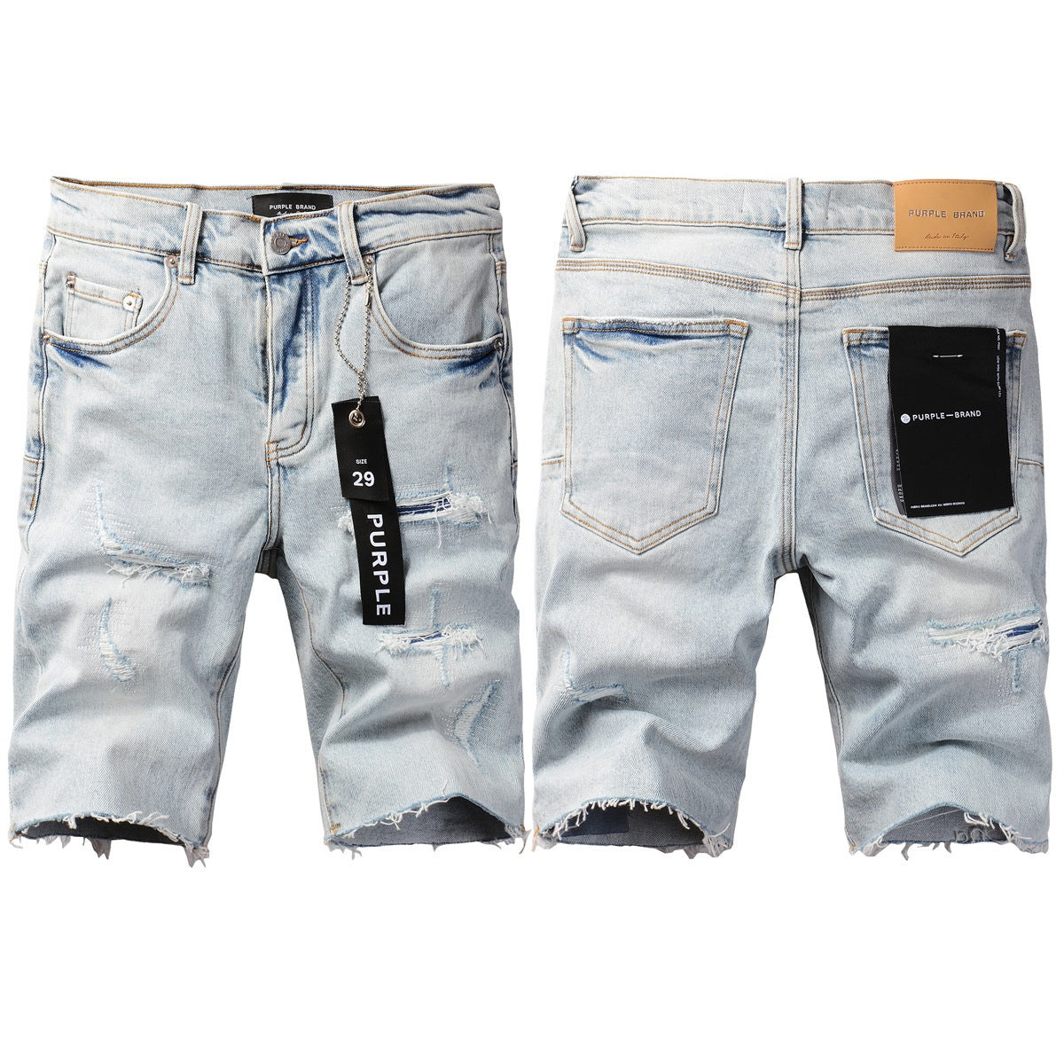 Purplre Blue Jean Shorts 5088 with a Classic Cut for a Timeless Summer Style