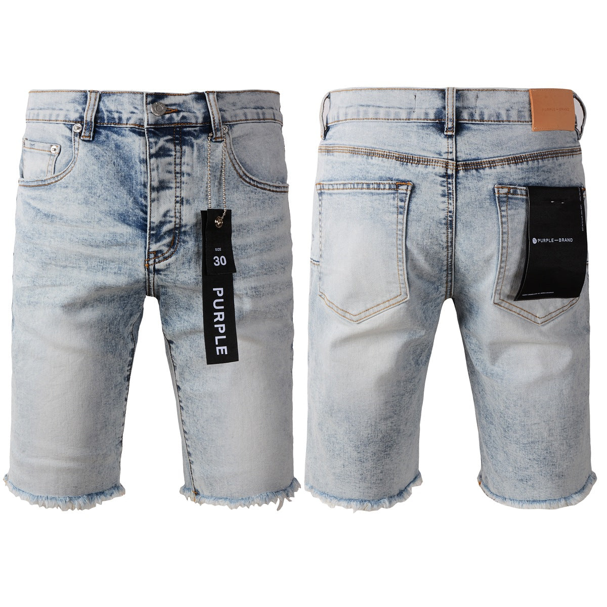 Purple Jeans Silver Gray Jean Shorts 5053 with a Sleek and Modern Design