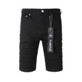 Purple Jeans Shorts Denim Mens Jeans Casual Style Cotton Blend Fabric Wash Vintage Street Fashionable Hip Hop Hole De 5023