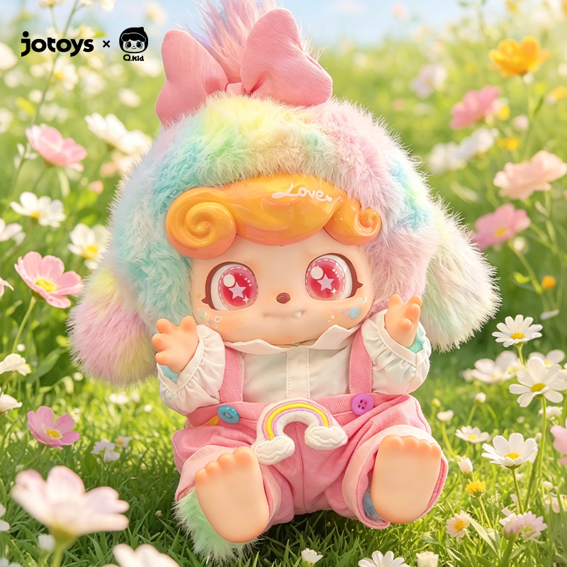 New product launch JOTOYS/Odd Tide Fun Q Bao Rainbow Candy Dog Gift Box for girls' birthdays