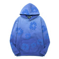 Denim Tears Retro Hip-Hop Hoodie Blue