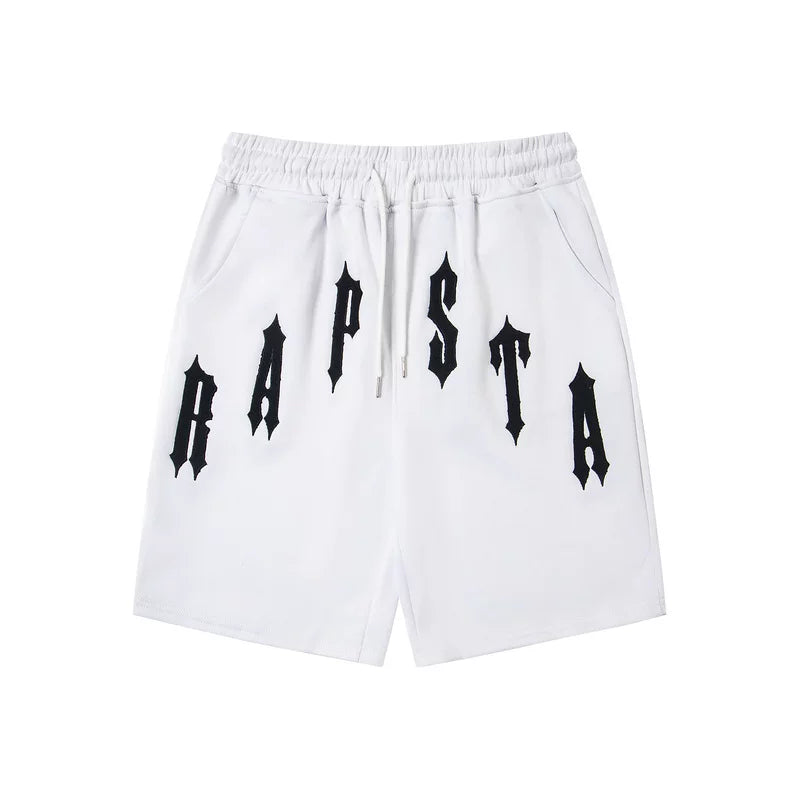 Trapstar Embroidered Letter Shorts White