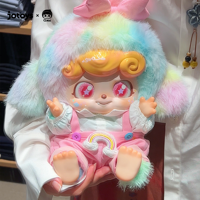 New product launch JOTOYS/Odd Tide Fun Q Bao Rainbow Candy Dog Gift Box for girls' birthdays
